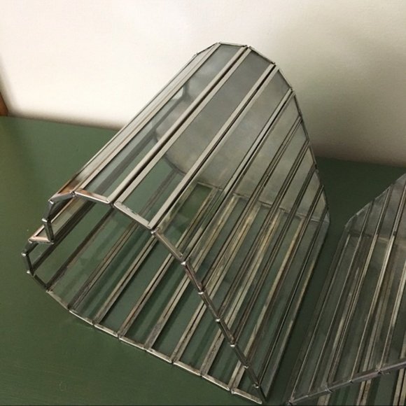 -DELETE- Vintage Heart Metal+Glass Bin - Picture 2 of 7